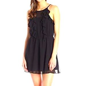 BCBGeneration Ruffled Halter Dress
